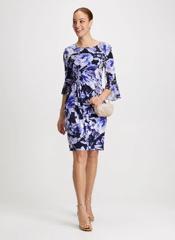 Floral Print Sheath Dress