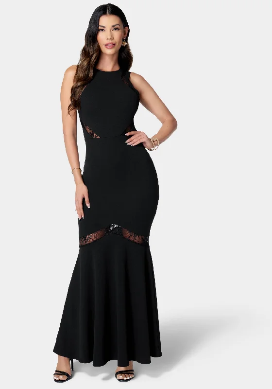 Mesh Inset Gown