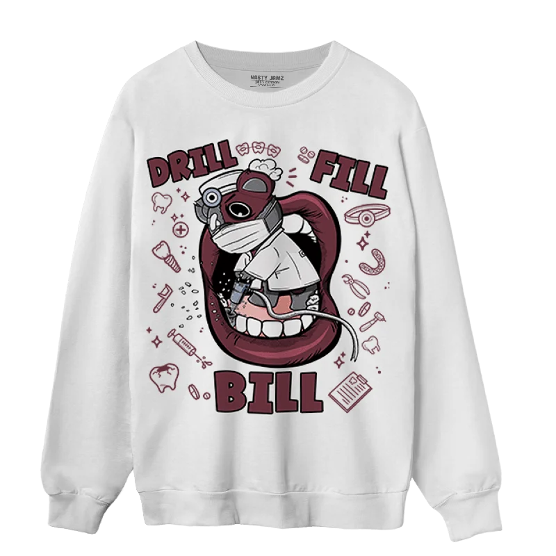 NastyJamz Burgundy 5s Sweatshirt Match BER The Dentist