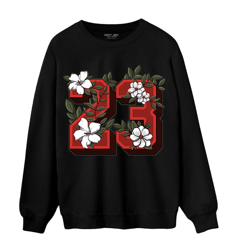 NastyJamz Dunk Low Mystic Red Sweatshirt Match 23 Floral