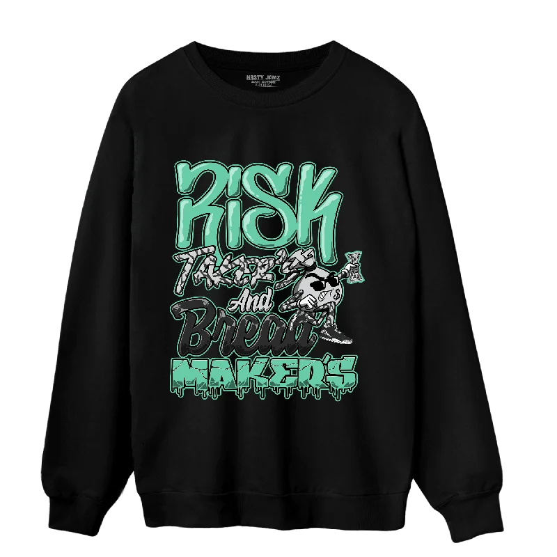 NastyJamz Green Glow 3s Sweatshirt Match Making Our Bread