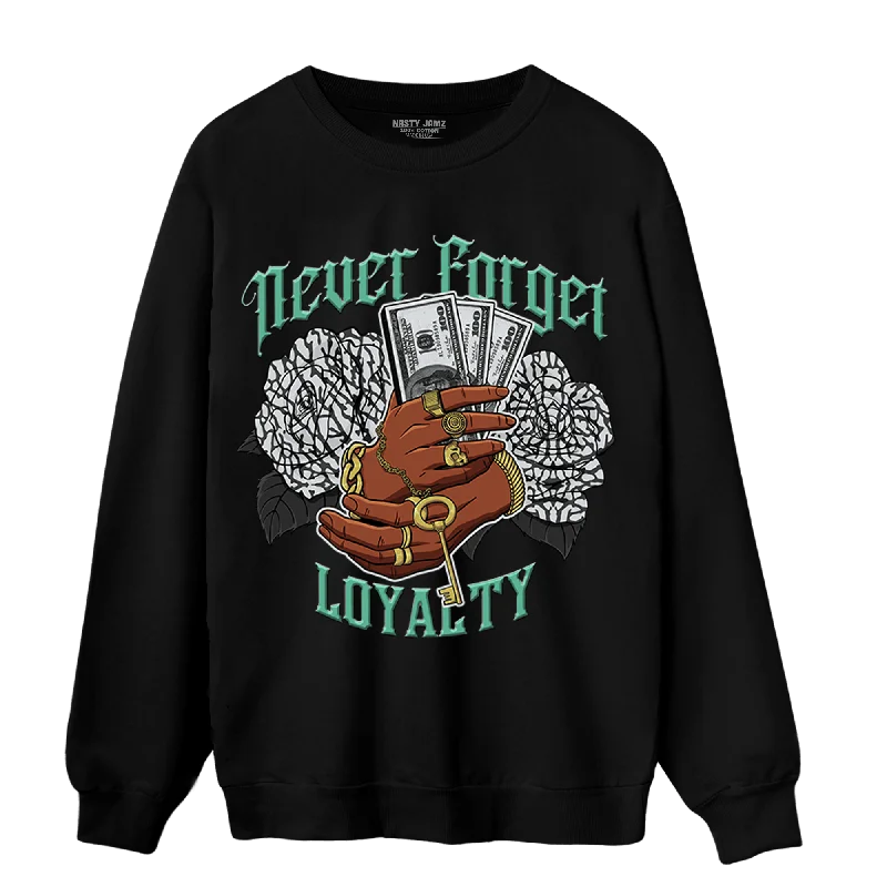 NastyJamz Green Glow 3s Sweatshirt Match Never Forget Loyalty