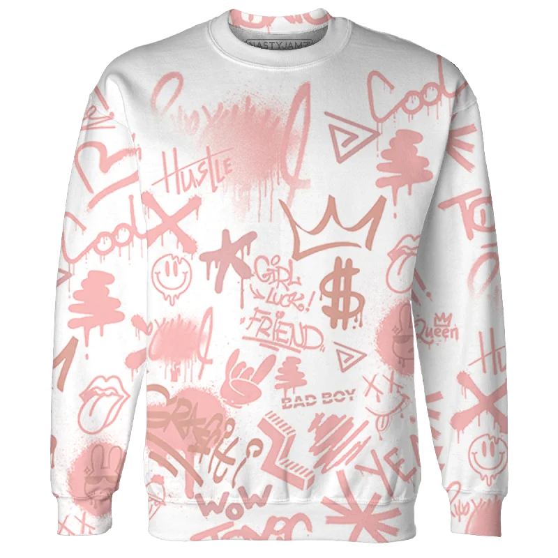 NastyJamz Low Legend Pink 11s Sweatshirt Match Graffiti King 3D All-Over Print Doodle Style