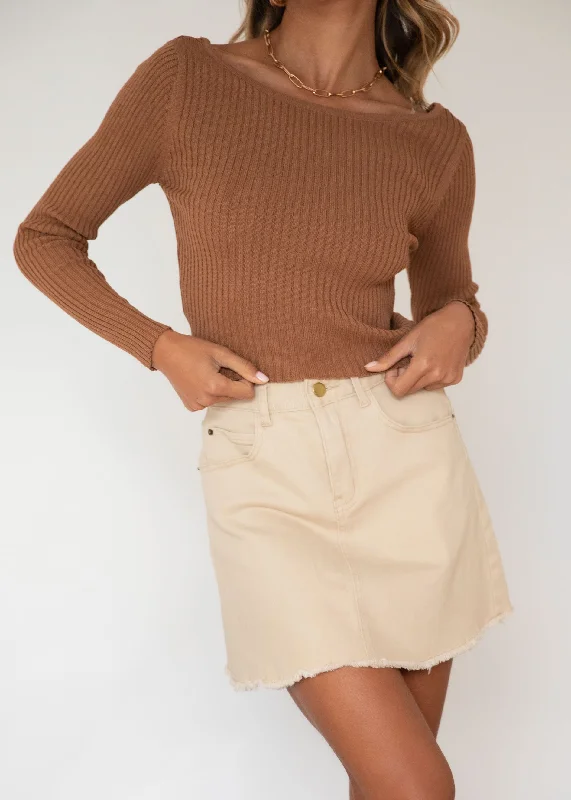 Legacy Knit Top - Tan